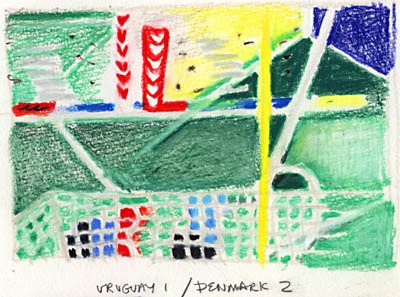 1 june - URU 1 / DEN 2